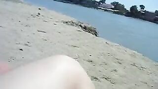 Risque Lovemaking At Secluded Public Beach