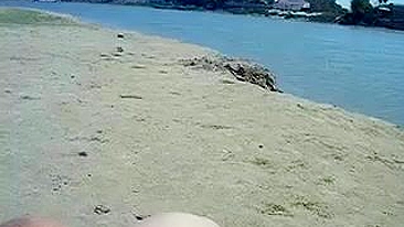 Risque Lovemaking At Secluded Public Beach