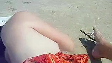 Risque Lovemaking At Secluded Public Beach