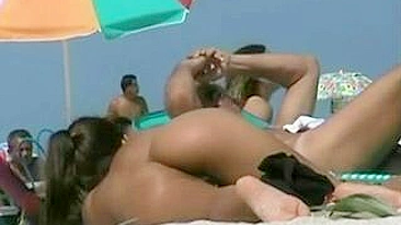 Voyeur Video Naked Pussy Bums at the Beach