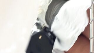 Candid Voyeur Sexy Girl with Nice Ass Upskirt Filmed