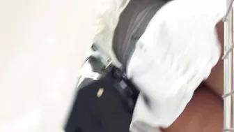 Candid Voyeur Sexy Girl with Nice Ass Upskirt Filmed