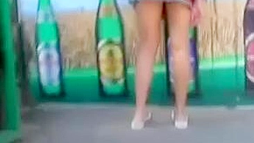 Hot Sexy Latina Legs in Upskirt Candid Voyeur Video