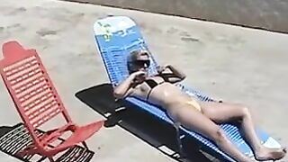 A Striking Blonde Wife Receives An Impressive Outdoor Cumshot