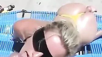 A Striking Blonde Wife Receives An Impressive Outdoor Cumshot