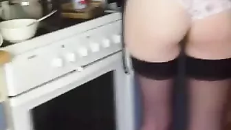 Wife's Delicate, Sexy Legs Encased In Black Stockings Tease And Tantalize Wife's Delicate, Sexy Legs Encased In Black Stockings Tease And Tantalize