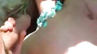 Wife's Sensual, Wild Fucking On Sandy Beach Delights