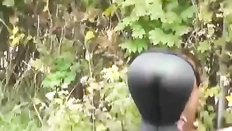 Sultry Italian Stunner In Snug Leggings Stealthily Shot