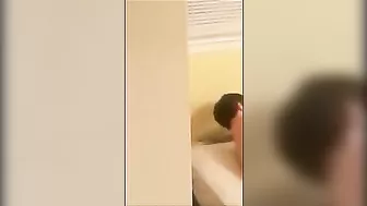 Spying on Wife while She is Fucking Her Lover in Bedroom