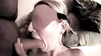 Blindfolded Wife Tricked to Suck Another Mans Dick