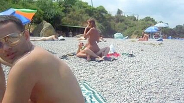 Fucking At The Beach With People Around Them