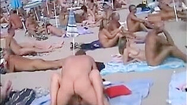 Sexy Nude Couples Catching Hot Public Sun Fun!
