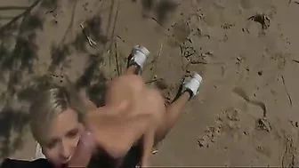 Sex At The Secluded Beach With Voluptuous German Blonde