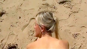 Sex At The Secluded Beach With Voluptuous German Blonde