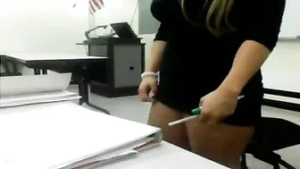 Hot Hidden Video of Sexy Latina Teacher Showing Her Ass