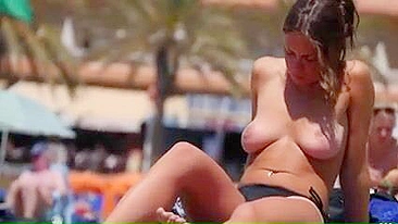 Sensual Bare-All Beach Babes Caught On Cam!
