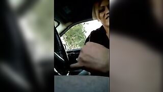 Inviting Woman Over in His Car to Give a Handjob to His Dick