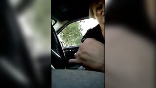 Inviting Woman Over in His Car to Give a Handjob to His Dick