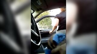 Inviting Woman Over in His Car to Give a Handjob to His Dick