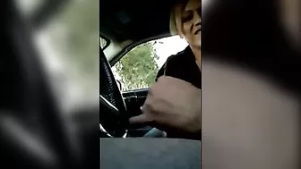 Inviting Woman Over in His Car to Give a Handjob to His Dick