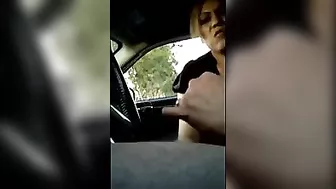 Inviting Woman Over in His Car to Give a Handjob to His Dick