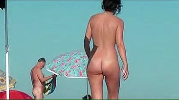 Big Boobs at Beach Filmed on Voyeur Camera