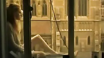 Hot Girl is so Horny so She Masturbates on the Balcony Hot Girl is so Horny so She Masturbates on the Balcony