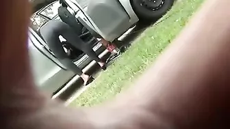 Hot And Latina, Sultry Voyeur Video Of Her Taut Thong-Clad Behind