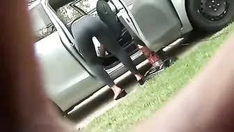 Hot And Latina, Sultry Voyeur Video Of Her Taut Thong-Clad Behind