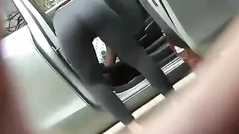 Hot And Latina, Sultry Voyeur Video Of Her Taut Thong-Clad Behind