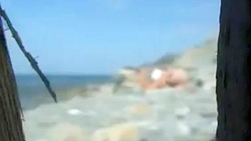 Sultry Amateur Couple's Nude Beach Escapade Revealed By Stealthy Hidden Camera