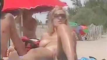 Topless Beach Video Hot Amateur Woman Shows Nice Tits