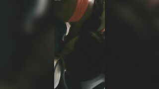 Blowjob in Car Afraid to Get Caught