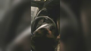 Blowjob in Car Afraid to Get Caught