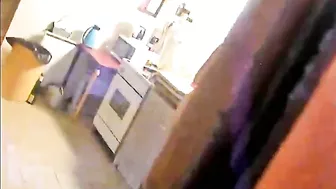 Busty Amateur Woman Doing Naked Photoshoot Spied on Camera