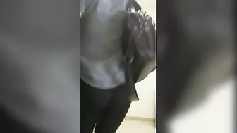 Tight Pants on Hot Blonde Girl Reveals Perfect Ass