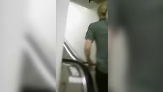 Tight Pants on Hot Blonde Girl Reveals Perfect Ass