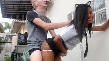 White Guy Fucks His Asian Maid