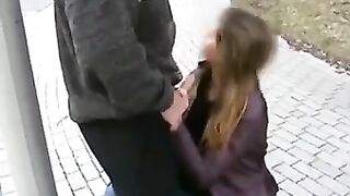 Outrageous Public Sex Video of Hot Girl Blowing Cock