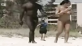 Nudists Beach Video Naked Black Stud Meets Naked White Woman