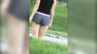 Filming A Heavenly Asscheeks In Snugdenim Spectacle