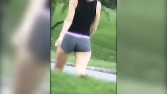 Filming A Heavenly Asscheeks In Snugdenim Spectacle