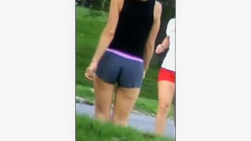 Filming A Heavenly Asscheeks In Snugdenim Spectacle