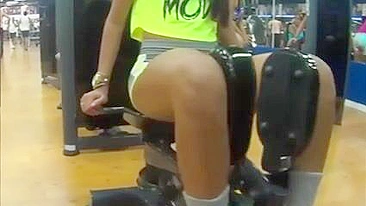 Hot Gym Chick Caught On Cam Engaging In Steamy Workout Routines!