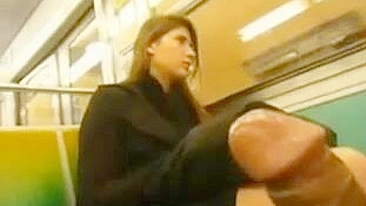 Dick Flashing in the Subway Showing to a Hot Girl