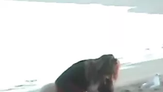 Breezy Beach Frolicking By Randy Newcomers