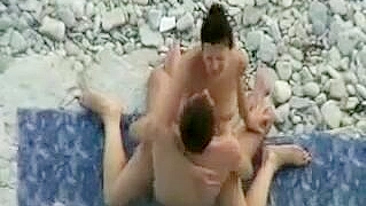 Nude Beach Voyeur Video Showing Couple Caught Fucking