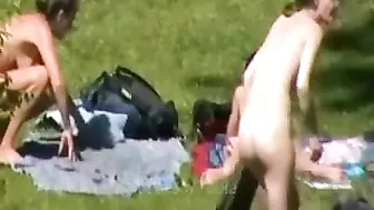 Nudists Camping Video Showing Several Naked People