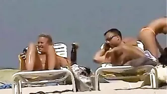 Nudists Women Filmed at the Beach Voyeur