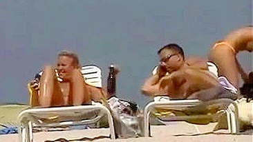 Nudists Women Filmed at the Beach Voyeur